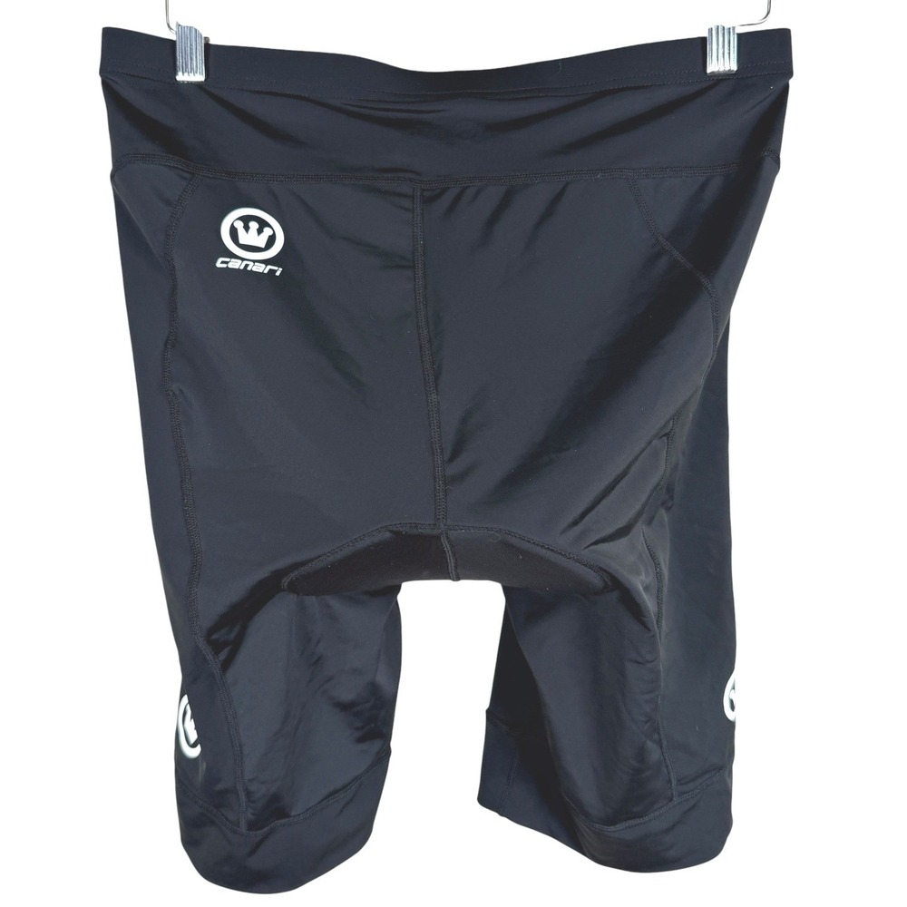 Canari Cycling Shorts Mens XL Black Padded Bike Shorts Compression NWT